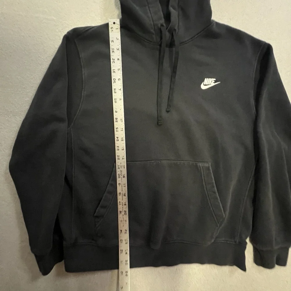 Nike Sportswear NSW Club Fleece Hoodie Men's Size Large Black Swoosh BV2654-010